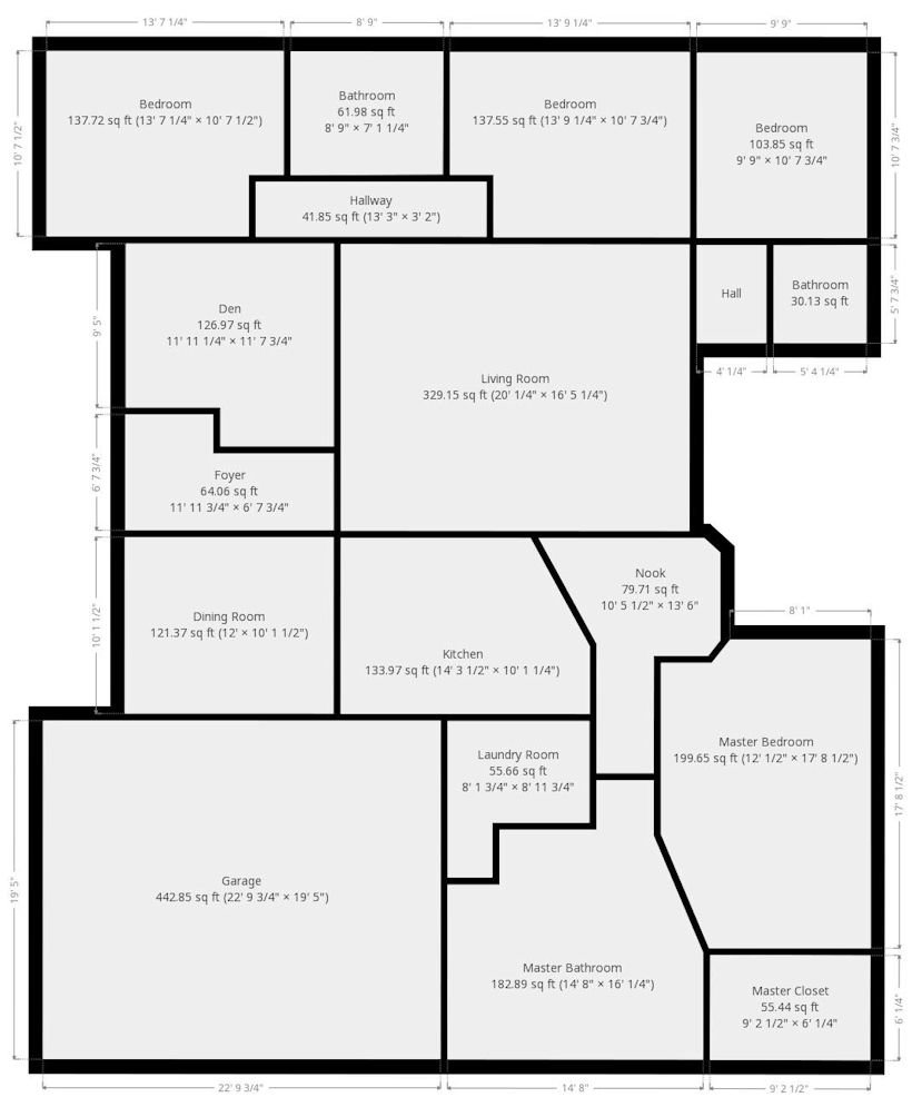 Floor plan of 483 Aimee Drive Richland WA 99352